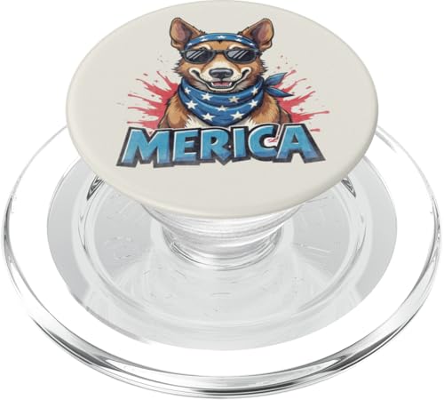 Vintage Blue Heeler 4. Juli Merica PopSockets PopGrip für MagSafe Vintage Blue Heeler 4. Juli Merica PopSockets PopGrip für MagSafe von USA Funny dog apparel for the holidays