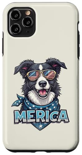 Vintage Border Collie 4. Juli Merica Hülle für iPhone 11 Pro Max Vintage Border Collie 4. Juli Merica Hülle für iPhone 11 Pro Max von USA Funny dog apparel for the holidays