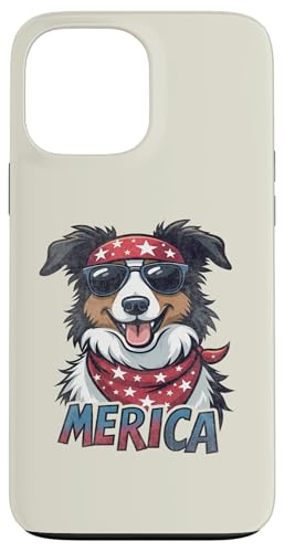 Vintage Border Collie 4. Juli Merica Hülle für iPhone 13 Pro Max Vintage Border Collie 4. Juli Merica Hülle für iPhone 13 Pro Max von USA Funny dog apparel for the holidays