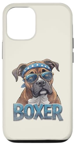 Vintage Boxer 4. Juli Amerika Hülle für iPhone 12/12 Pro von USA Funny dog apparel for the holidays