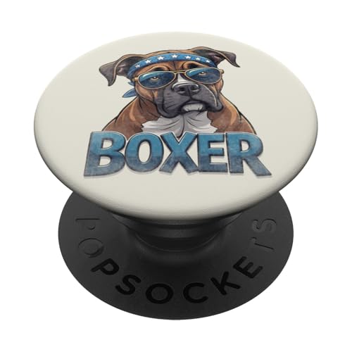 Vintage Boxer 4. Juli Amerika PopSockets Klebender PopGrip Vintage Boxer 4. Juli Amerika PopSockets Klebender PopGrip von USA Funny dog apparel for the holidays