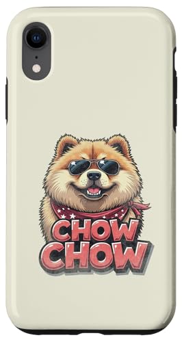 Vintage Chow Chow mit Sonnenbrille Hülle für iPhone XR von USA Funny dog apparel for the holidays