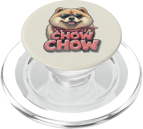Vintage Chow Chow mit Sonnenbrille PopSockets PopGrip für MagSafe Vintage Chow Chow mit Sonnenbrille PopSockets PopGrip für MagSafe von USA Funny dog apparel for the holidays