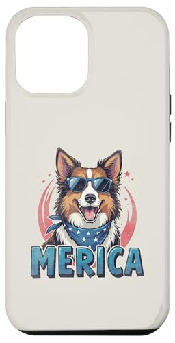 Vintage Collie 4. Juli Merica Hülle für iPhone 12 Pro Max Vintage Collie 4. Juli Merica Hülle für iPhone 12 Pro Max von USA Funny dog apparel for the holidays