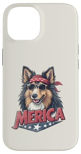 Vintage Collie 4. Juli Merica Hülle für iPhone 14 Vintage Collie 4. Juli Merica Hülle für iPhone 14 von USA Funny dog apparel for the holidays