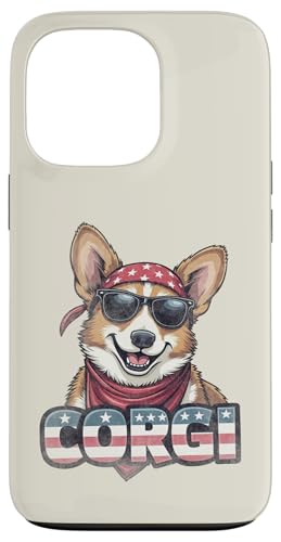 Vintage Corgi 4. Juli Merica Hülle für iPhone 13 Pro von USA Funny dog apparel for the holidays