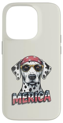 Vintage Dalmatiner 4. Juli Merica Hülle für iPhone 14 Pro Vintage Dalmatiner 4. Juli Merica Hülle für iPhone 14 Pro von USA Funny dog apparel for the holidays
