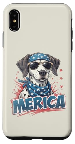 Vintage Dalmatiner 4. Juli Merica Hülle für iPhone XS Max Vintage Dalmatiner 4. Juli Merica Hülle für iPhone XS Max von USA Funny dog apparel for the holidays