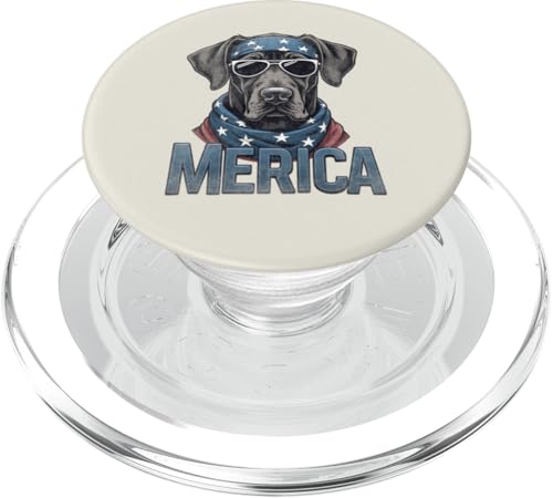 Vintage Deutsche Dogge 4. Juli Merica PopSockets PopGrip für MagSafe Vintage Deutsche Dogge 4. Juli Merica PopSockets PopGrip für MagSafe von USA Funny dog apparel for the holidays
