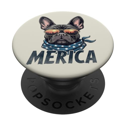 Vintage Französische Bulldogge 4. Juli Merica PopSockets Klebender PopGrip Vintage Französische Bulldogge 4. Juli Merica PopSockets Klebender PopGrip von USA Funny dog apparel for the holidays