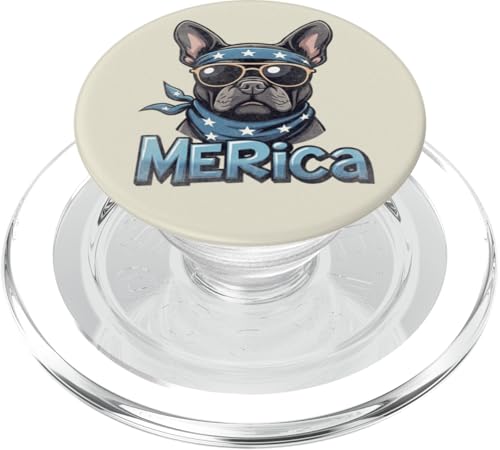 Vintage Französische Bulldogge 4. Juli Merica PopSockets PopGrip für MagSafe Vintage Französische Bulldogge 4. Juli Merica PopSockets PopGrip für MagSafe von USA Funny dog apparel for the holidays