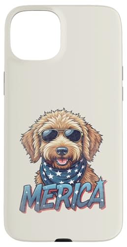 Vintage Goldendoodle 4. Juli Merica Hülle für iPhone 15 Plus Vintage Goldendoodle 4. Juli Merica Hülle für iPhone 15 Plus von USA Funny dog apparel for the holidays