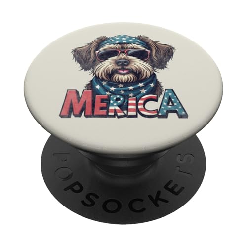Vintage Havaneser 4. Juli Merica PopSockets Klebender PopGrip Vintage Havaneser 4. Juli Merica PopSockets Klebender PopGrip von USA Funny dog apparel for the holidays