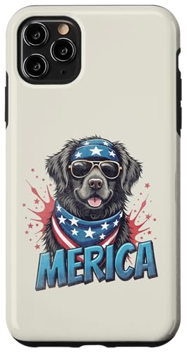 Vintage Neufundland 4. Juli Merica Hülle für iPhone 11 Pro Max Vintage Neufundland 4. Juli Merica Hülle für iPhone 11 Pro Max von USA Funny dog apparel for the holidays