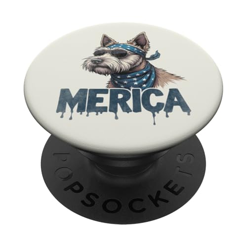 Vintage Scottish Terrier 4. Juli Merica PopSockets Klebender PopGrip Vintage Scottish Terrier 4. Juli Merica PopSockets Klebender PopGrip von USA Funny dog apparel for the holidays