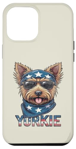 Vintage Yorkie 4. Juli Merica Hülle für iPhone 12 Pro Max von USA Funny dog apparel for the holidays