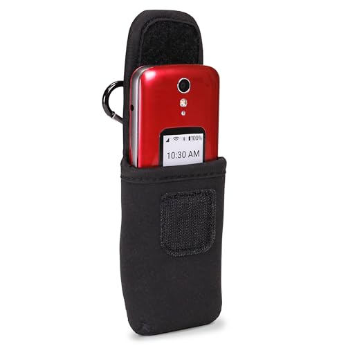USA Gear Flip Phone Case Gürteltasche kompatibel mit Jitterbug Flip 2, Alcatel GO Flip, Nokia 2780 Flip, Tracfone TCL Flip 2 und mehr – Neopren-Handytasche, Gürtelschlaufe, einfacher Zugriff USA Gear Flip Phone Case Gürteltasche kompatibel mit Jitterbug Flip 2, Alcatel GO Flip, Nokia 2780 Flip, Tracfone TCL Flip 2 und mehr – Neopren-Handytasche, Gürtelschlaufe, einfacher Zugriff von USA Gear