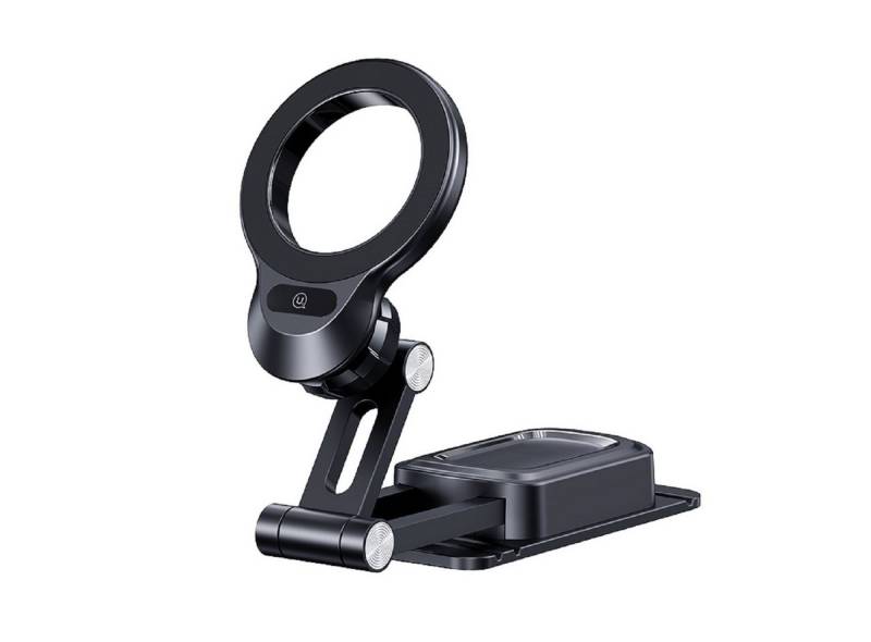 USAMS US-ZJ076 Magnetic Car Phone Holder (Center Console) Handy-Halterung, (Packung, 2-tlg. : 1 x Universal Magnet 1 x Metallplatten, magnetische Adsorption 360 ° Rotation hohe Qualität Klebstoff) von USAMS