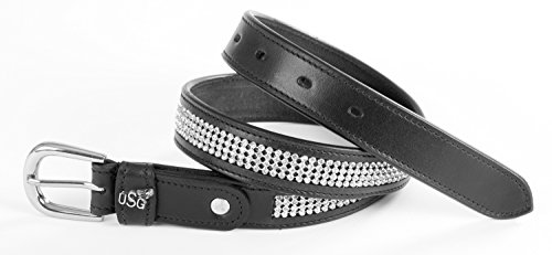 Ledergürtel ''Princess'', schwarz,silberf.Schnalle Ledergürtel ''Princess'', schwarz,silberf.Schnalle von USG