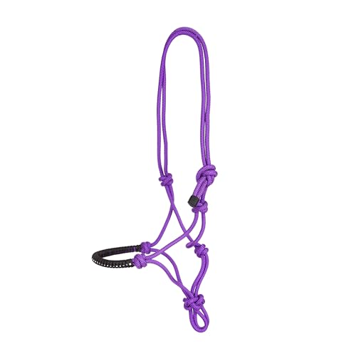 USG 15050024 Knotenhalfter, umflochtener Nasenriemen mit Glitzersteinchen, Lila, Vollblut/Warmblut USG 15050024 Knotenhalfter, umflochtener Nasenriemen mit Glitzersteinchen, Lila, Vollblut/Warmblut von USG
