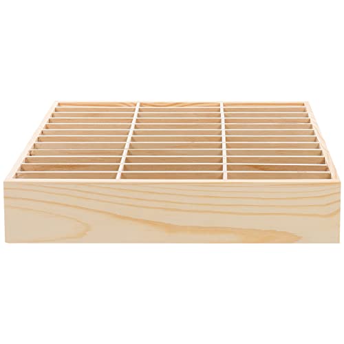 USHOBE 36-Gitter Scrapbooking Aufbewahrung Handy-Aufbewahrungsbox Holz Mit Mehreren Gittern Desktop-Organizer Handyhalter Für Klassenzimmer Büro Zuhause Aufbewahrung Stempelkissen von USHOBE