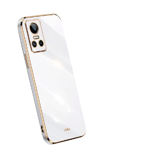 USIX Hülle für Realme GT Neo 3(150W/80W), Weiche TPU Handyhülle Galvanisierung Schutzhülle, Weiß von USIX