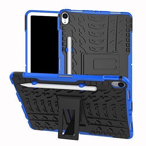 USPANDI Hyun-Muster Dual Layer Hybrid Armor Kickstand Stoßfest Schutzhülle für iPad Pro 11 Zoll (2018 Release) (Farbe: Blau) von USPANDI