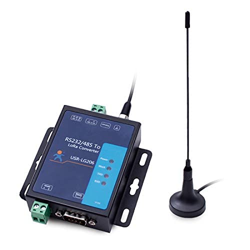 USRCN USR-LG206-H-P Seriell RS232 RS485 zu LoRa Konverter Server Gerät (Punkt zu Punkt) 3500 Meter Übertragungsdistanz Hochempfindliche Luft zum Aufwachen für intelligente Ölfeldmessung Landwirtschaft von USRCN