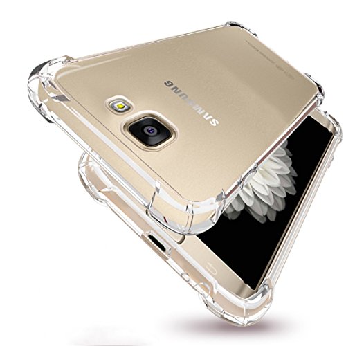 TIYA Schutzhülle für Samsung Galaxy A5 2017 A520, TPU, 4 Ecken, transparent, weich von USTIYA