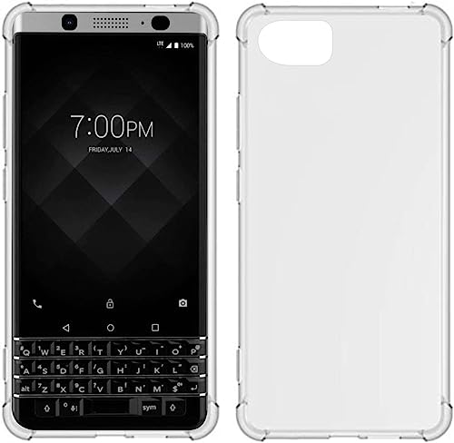 TiYa Schutzhülle für BlackBerry DTK70 / Keyone / Mercury (TPU, vier Ecken, transparent) von USTIYA