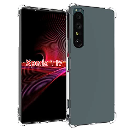 USTIYA Hülle für Sony Xperia 1 IV Clear TPU Vier Schutzecken Cover Transparent Soft Funda USTIYA Hülle für Sony Xperia 1 IV Clear TPU Vier Schutzecken Cover Transparent Soft Funda von USTIYA