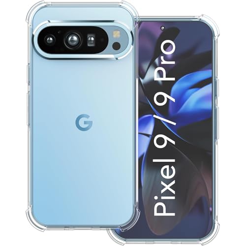 USTIYA Schutzhülle für Google Pixel 9 / Pixel 9 Pro, transparent, TPU, vier Ecken, militärische Qualität, transparent, weiche Funda USTIYA Schutzhülle für Google Pixel 9 / Pixel 9 Pro, transparent, TPU, vier Ecken, militärische Qualität, transparent, weiche Funda von USTIYA
