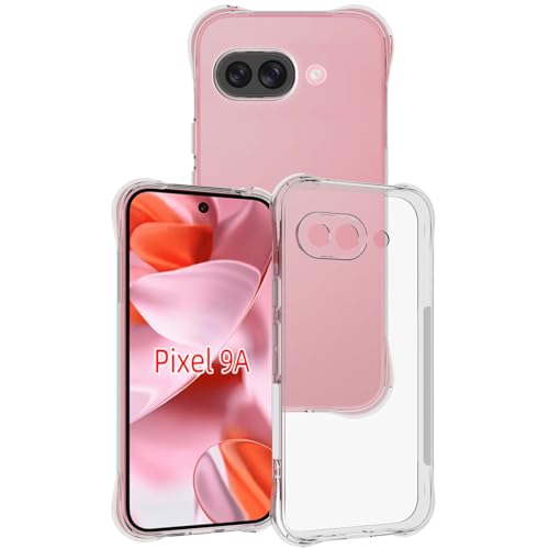 USTIYA Schutzhülle für Google Pixel 9A, transparent, TPU, vier Ecken, militärische Qualität, transparent, weiche Funda USTIYA Schutzhülle für Google Pixel 9A, transparent, TPU, vier Ecken, militärische Qualität, transparent, weiche Funda von USTIYA
