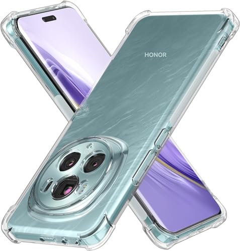 USTIYA Schutzhülle für Honor Magic 6 Pro 5G, transparent, TPU, vier Ecken, militärische Qualität, transparent, weiche Funda USTIYA Schutzhülle für Honor Magic 6 Pro 5G, transparent, TPU, vier Ecken, militärische Qualität, transparent, weiche Funda von USTIYA