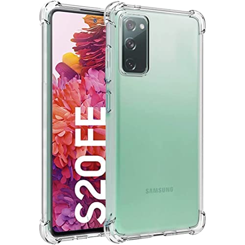 USTIYA Schutzhülle für Samsung Galaxy S20 FE 5G TPU Vier Ecken Schutzhülle Transparent Weiche Funda von USTIYA
