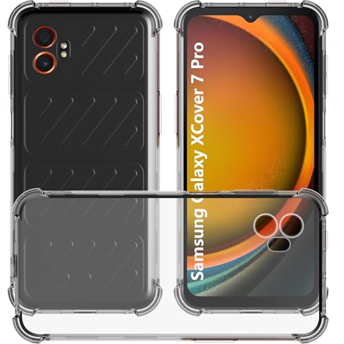 USTIYA Schutzhülle für Samsung Galaxy XCover 7 Pro 6,6 Zoll Klar TPU Vier Ecken Militär Grade Schutz Cover Transparent Weiche Funda USTIYA Schutzhülle für Samsung Galaxy XCover 7 Pro 6,6 Zoll Klar TPU Vier Ecken Militär Grade Schutz Cover Transparent Weiche Funda von USTIYA