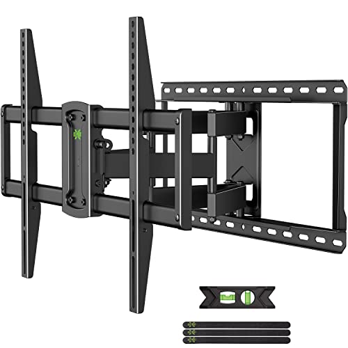 USX-MOUNT TV Wandhalterung Schwenkbar Neigbar für 37-90" TVs, Max.VESA 600x400mm, Schwerlast Fernseher Halterung bis zu 60-68kg, Universal mit Ausziehbar Doppelarm von USX-MOUNT