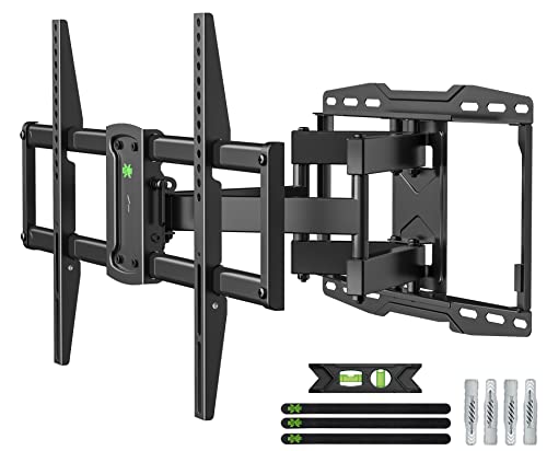USX-MOUNT Wandhalterung Schwenkbar Neigbar für 37-75 oder 86 Zoll LED, Plasma TV, mit Max. VESA 600x400mm, Halterung bis zu 60kg, Ausfahren Doppelarm von USX-MOUNT