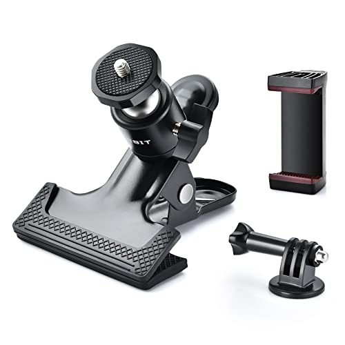 UTEBIT Klemme mit Kugelkopf Stativklemme - Metal Klemmhalter mit Handyclip und Gopro-Adapter, 360 Grad Kamera Klammer Klemmstativ Blitzschiene für DSLR SLR Kamera Stativ Blitz Video - Schwarz UTEBIT Klemme mit Kugelkopf Stativklemme - Metal Klemmhalter mit Handyclip und Gopro-Adapter, 360 Grad Kamera Klammer Klemmstativ Blitzschiene für DSLR SLR Kamera Stativ Blitz Video - Schwarz von UTEBIT
