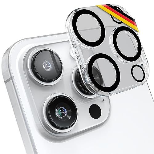 UTECTION 2X Kamera Schutzglas kompatibel mit iPhone 15 PRO & iPhone 15 PRO MAX - Perfekte Anbringung & volle Abdeckung - Camera Full Cover Glas Anti Kratzer, 2 Stück von UTECTION