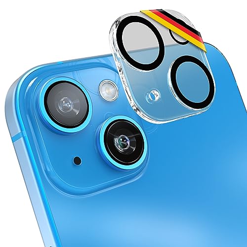 UTECTION 2X Kamera Schutzglas kompatibel mit iPhone 15 & 15 Plus (Nicht PRO) - Perfekte Anbringung & volle Abdeckung - Camera Full Cover Glas Anti Kratzer, 2 Stück von UTECTION