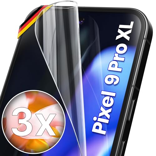 UTECTION 3X Schutzfolie für Google Pixel 9 PRO XL - Fingerabdruck kompatibel - Premium Folie KEIN Glas - Hüllenfreundlich - Anti Kratzer Displayschutzfolie Ultra Clear - Schutz Displayfolie UTECTION 3X Schutzfolie für Google Pixel 9 PRO XL - Fingerabdruck kompatibel - Premium Folie KEIN Glas - Hüllenfreundlich - Anti Kratzer Displayschutzfolie Ultra Clear - Schutz Displayfolie von UTECTION