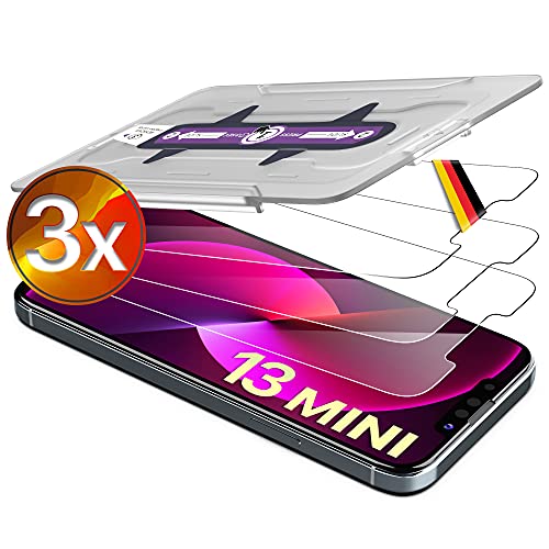 UTECTION 3X Schutzglas Folie für iPhone 13 Mini - Kinderleichte Anbringung - Hochwertiger Displayschutz 9H aus Glas - Perfekte Schutzfolie Vorne für Hüllen & Cases - 3 Stück UTECTION 3X Schutzglas Folie für iPhone 13 Mini - Kinderleichte Anbringung - Hochwertiger Displayschutz 9H aus Glas - Perfekte Schutzfolie Vorne für Hüllen & Cases - 3 Stück von UTECTION