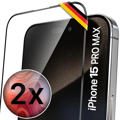 UTECTION Neue Perfekte Passform > 2X Full Screen Schutzglas für iPhone 15 PRO MAX | Deutscher Anbieter & Support | Kinderleichte Anbringung, ultimative Glashärte für Langzeitschutz, 2 Stück UTECTION Neue Perfekte Passform > 2X Full Screen Schutzglas für iPhone 15 PRO MAX | Deutscher Anbieter & Support | Kinderleichte Anbringung, ultimative Glashärte für Langzeitschutz, 2 Stück von UTECTION