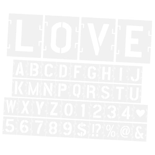 UTHCLO 1 Satz Inkjet-Vorlage Blockbuchstaben-Schablonen Wiederverwendbare Schablonen zum Malen Buchstaben- und Zahlenvorlagen benutzerdefinierte Schablone das Haustier UTHCLO 1 Satz Inkjet-Vorlage Blockbuchstaben-Schablonen Wiederverwendbare Schablonen zum Malen Buchstaben- und Zahlenvorlagen benutzerdefinierte Schablone das Haustier von UTHCLO