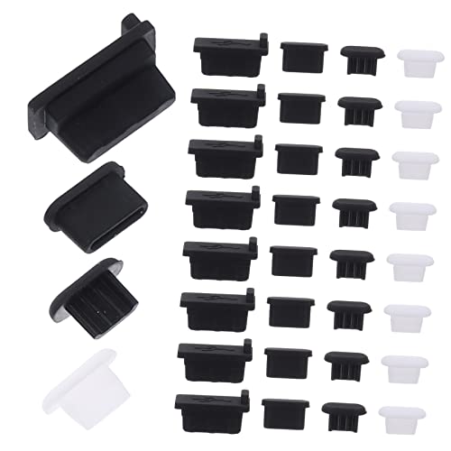 UTHCLO 40Stücke USB Staubschutzkappen aus Silikon für Mobiltelefone Staubsicherer für Ladeanschluss Langlebig für Verschiedene UTHCLO 40Stücke USB Staubschutzkappen aus Silikon für Mobiltelefone Staubsicherer für Ladeanschluss Langlebig für Verschiedene von UTHCLO
