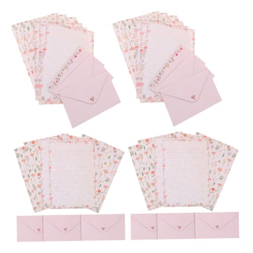 UTHCLO 4Sätze Blumendruck Briefpapier Set Teiliges Umschlag Set mit Briefpapier Schreibpapier für Persönliche Nachrichten und für Besondere Anlässe und Kreative UTHCLO 4Sätze Blumendruck Briefpapier Set Teiliges Umschlag Set mit Briefpapier Schreibpapier für Persönliche Nachrichten und für Besondere Anlässe und Kreative von UTHCLO