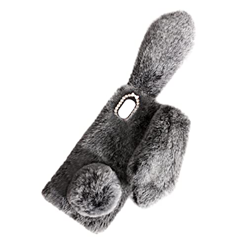 UTHCLO Handyhülle Handytaschen Strass Hase Flauschige Handyhülle Hase Handytasche Plüschhülle Hasenhülle Hasentasche Kaninchen Plüsch Dunkelgrau UTHCLO Handyhülle Handytaschen Strass Hase Flauschige Handyhülle Hase Handytasche Plüschhülle Hasenhülle Hasentasche Kaninchen Plüsch Dunkelgrau von UTHCLO