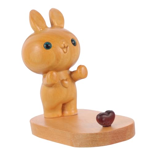 UTHCLO Kaninchen Telefonhalter aus Natürlichem Holz Stabiler Handyständer Tierform für Mobiltelefone für Schreibtisch Büro Praktische Unterstützung Beim Videoschauen UTHCLO Kaninchen Telefonhalter aus Natürlichem Holz Stabiler Handyständer Tierform für Mobiltelefone für Schreibtisch Büro Praktische Unterstützung Beim Videoschauen von UTHCLO