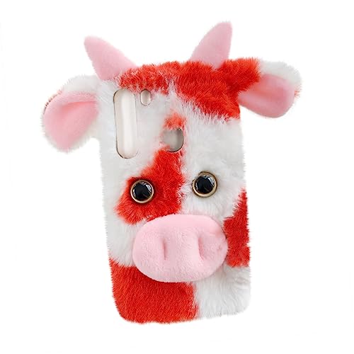 UTHCLO Smartphone Hülle Kuh Hülle Plüsch Für Flauschig Schutzhülle Für Handy Cartoon Handyhülle Handyschutz Rot UTHCLO Smartphone Hülle Kuh Hülle Plüsch Für Flauschig Schutzhülle Für Handy Cartoon Handyhülle Handyschutz Rot von UTHCLO